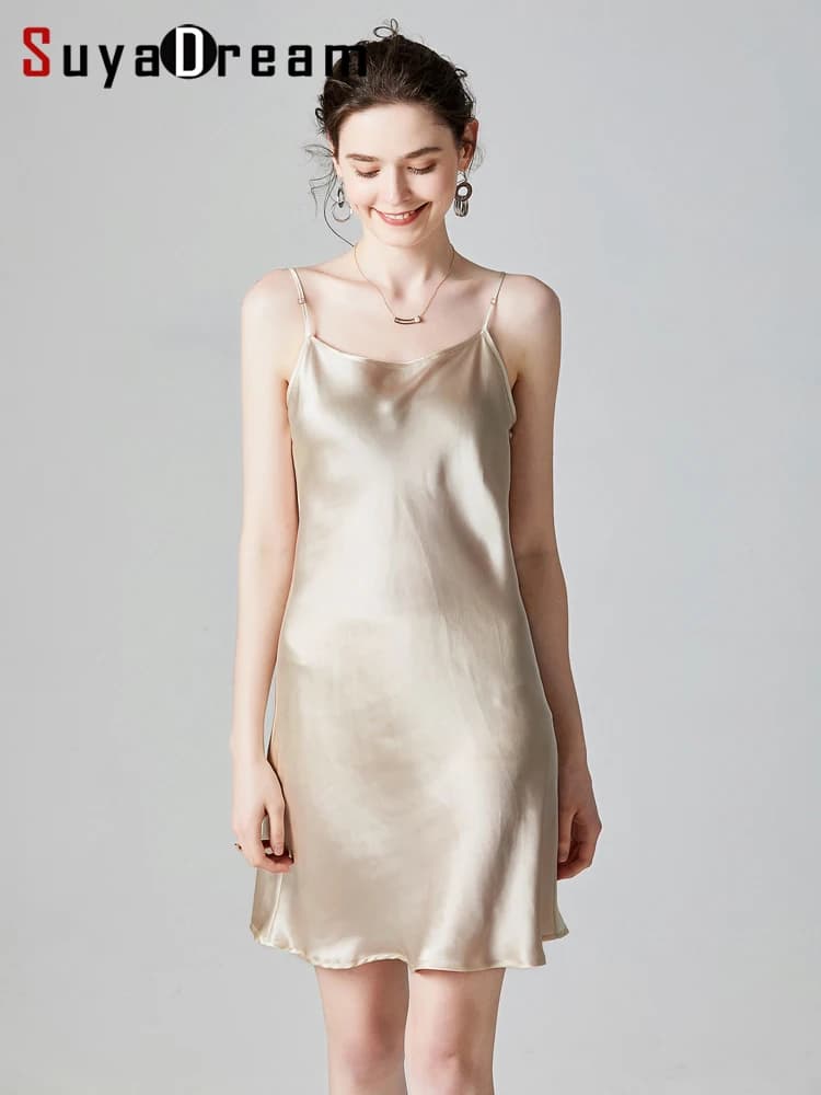 Mulberry Silk Mini Slip Dress